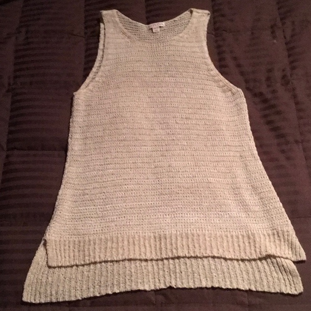 Light-weight sweater tank.